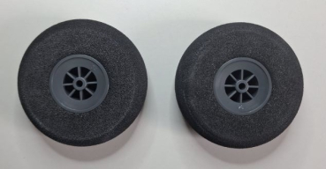 309 Räder 75mm Schaum/leicht grau 2St. CY